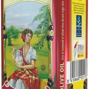 Масло оливковое рафинированное с добавлением нерафинированного, La Espanola, ж/б, 1л