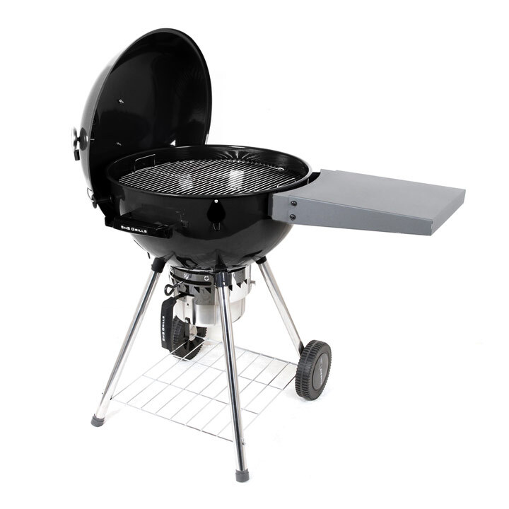 Угольный гриль Slow ‘N Sear Deluxe Kettle, 57 см, черный