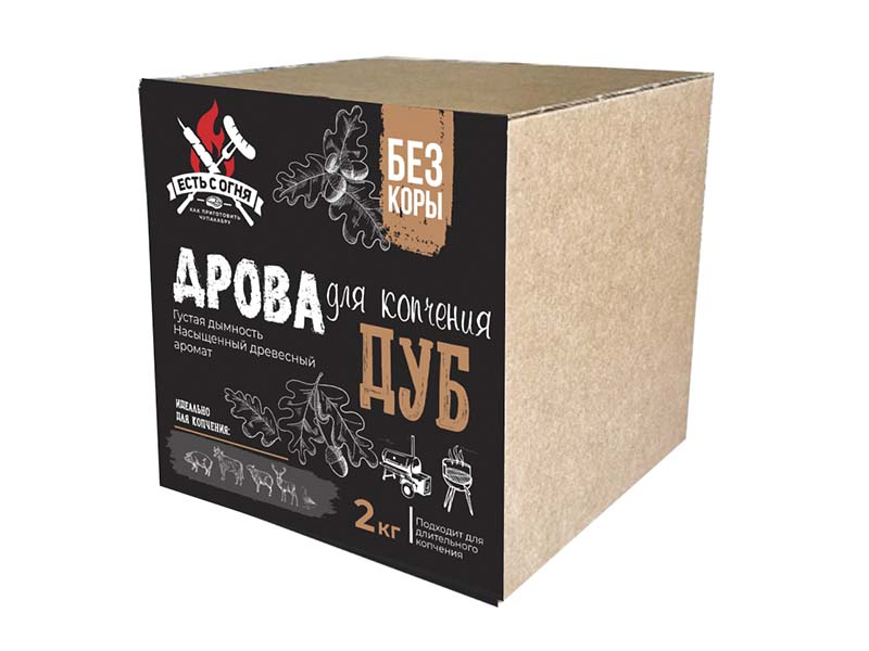 Дрова для копчения Дуб, 2кг