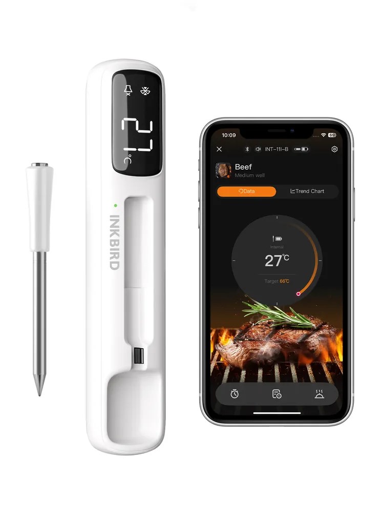 Термощуп белый беспроводной, INKBIRD INT-11IB