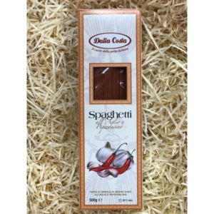Спагетти Dalla Costa с чесноком и острым перцем, 0,500 кг