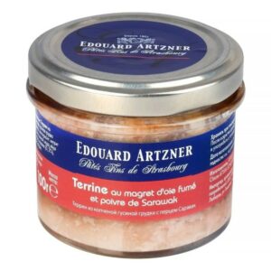 Паштет-террин из копченой гусиной грудки с перцем Саравак, Edouard Artzner, 100г, шт