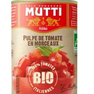 Томаты резаные кубиками в томатном соке БИО "Мутти", 0.400г, шт