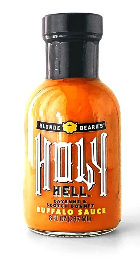 Соус HOLY HELL BUFFALO WINGS, scoth bonnet & cayenne, Blonde Beards, 237г