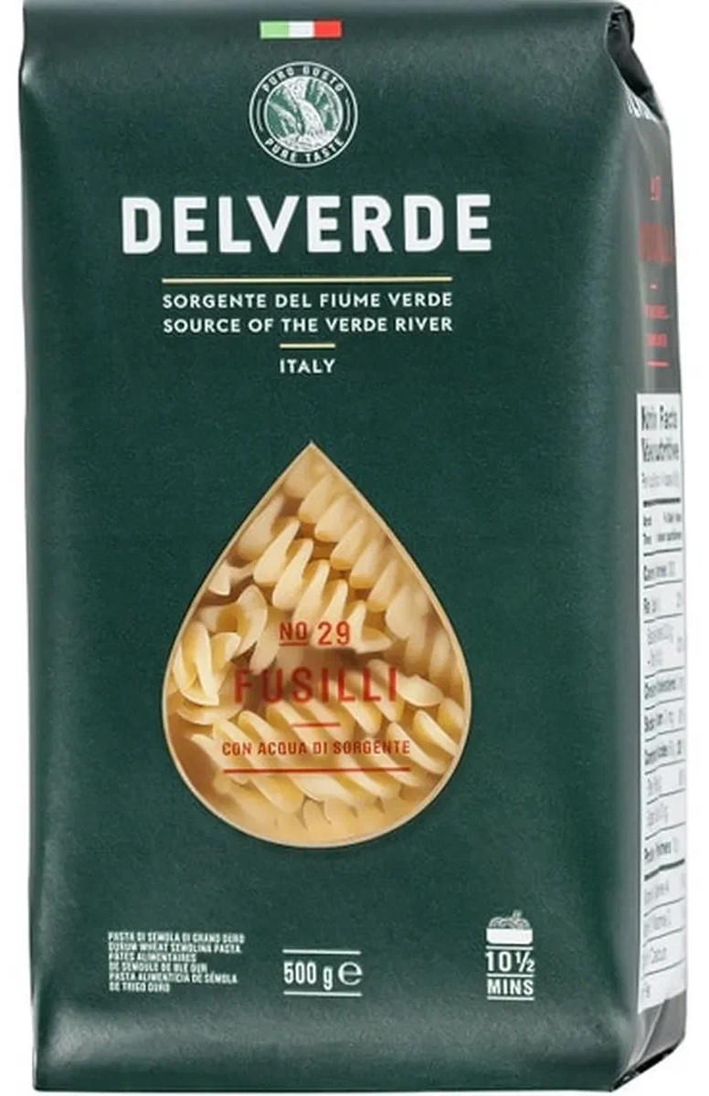 Макароны Фузилли № 029, Дельверде, 0.500 кг, шт