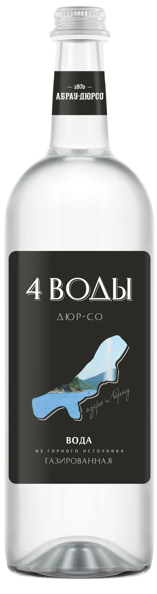 Вода минеральная питьевая газ., 4 воды, 0.75, шт