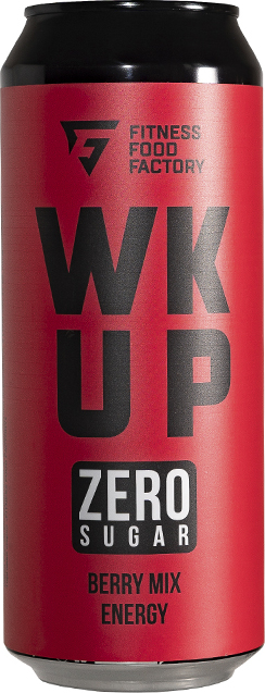 Энергетический напиток, Fitness Food Factory WK UP - Ягодный микс, 0.45л