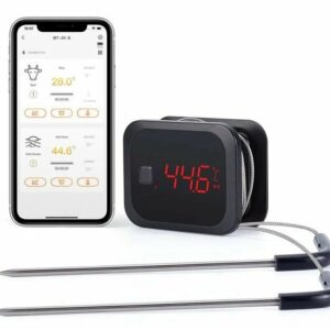 Термощуп черный, INKBIRD IBT-2X с двумя щупами и Bluetooth