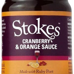 Соус, Cranberry&Orange Sauce, клюквенный с апельсиновой цедрой, Stokes, 215г