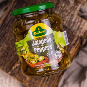Перец Халапеньо резаный б/сод масла, Kuhne, 330 г