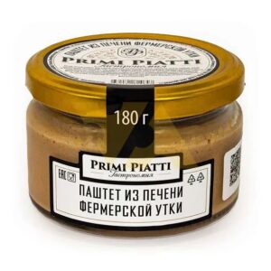 Паштет из печени фермерской утки. 180г. Primi Piatti