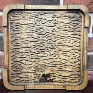 Доска для подачи квадрат с узором, шт