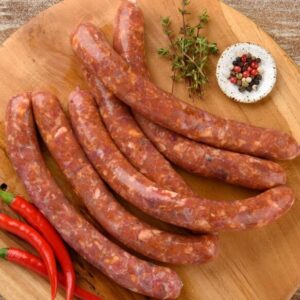 Колбаски Мергез из премиального ягненка, 220г, Мясоет, зам